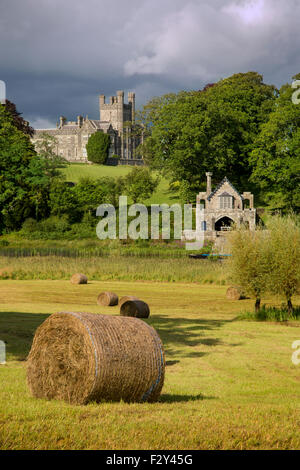 Crom Castle - casa ancestrale di Signore Erne e il Crichton famiglia County Fermanagh, Irlanda del Nord, Regno Unito Foto Stock