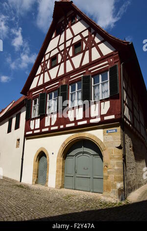 Bamberg (tedesco pronuncia: [ˈbambɛɐ̯k]) è una città in Baviera, Germania, situato in alta Franconia sul fiume Regnitz vicino alla sua confluenza con il fiume principale. Foto Stock