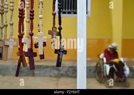 Grata di Nuestra Señora del Pilar la chiesa (XVII secolo ) - Señor de Cautivo Ayabaca Affitto peregrinazio in Ayabaca Affitto. Piura.PERÙ Foto Stock