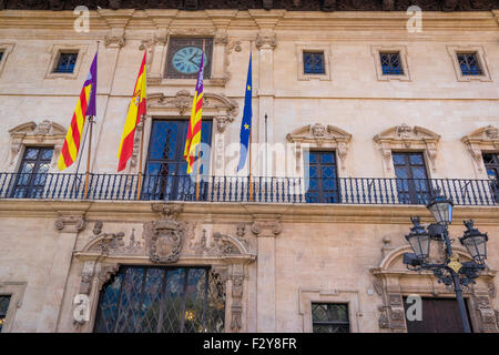 Il palazzo comunale a Palma,Maiorca Foto Stock