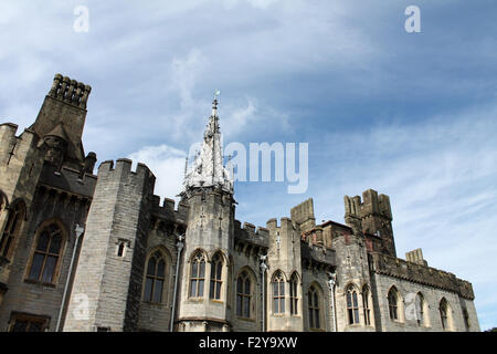 Il Castello di Cardiff, Cardiff, Galles del Sud, Regno Unito Foto Stock