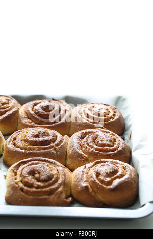 Kanelbullar, svedese panini alla cannella Foto Stock