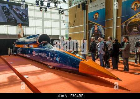 Bloodhound SSC sul display Canary Wharf London 25 Settembre 2015 Foto Stock