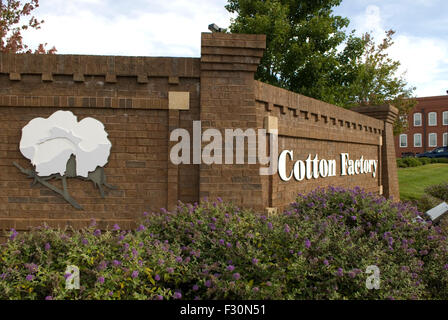 Fabbrica di cotone Rock Hill South Carolina USA Foto Stock