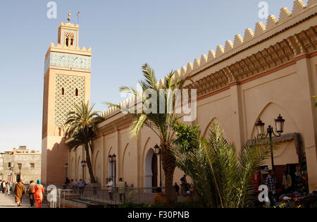 La Moschea Kasbah (noto anche come El Mansour Moschea) vicino alle Tombe Saadiane in Marrakech, Marocco Foto Stock