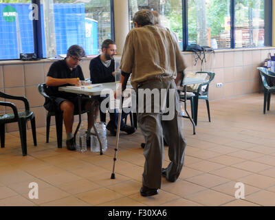 Barcellona, Spagna. 27Sep, 2015 voto disabili Credit: Monica Condeminas/Alamy Live News Foto Stock