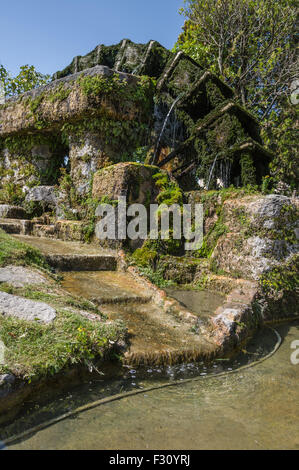 Una delle diverse ruote di acqua in L'Isle sur la Sorgue, Francia Foto Stock