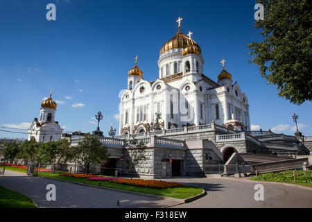 Mosca, Russia - Luglio 04, 2015: la Cattedrale di Cristo Salvatore Foto Stock