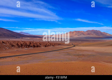 Vista aerea del Salar de Tara Foto Stock