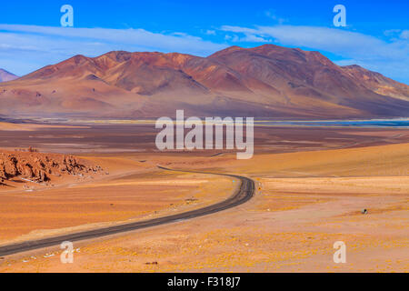 Vista aerea del Salar de Tara Foto Stock