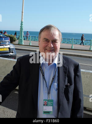 Brighton, Regno Unito. Il 27 settembre, 2015. John Prescott, ex vice primo ministro, immettendo Labour Party Conference 2015 all'Hilton Metropole Hotel, Brighton Regno Unito 12 Settembre 2015 Credit: Prixpics/Alamy Live News Foto Stock