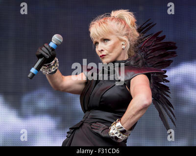 Riavvolgere il Festival - Il 80's festival presso Scone Palace offre: Toyah dove: Perth, Scotland, Regno Unito quando: 26 Lug 2015 Foto Stock