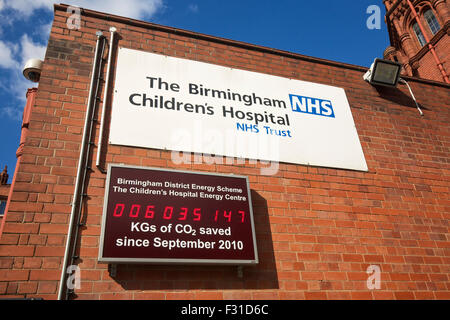 Birmingham ospedale per bambini Birmingham West Midlands England Regno Unito Foto Stock