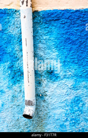 Blu nella parete di texture e il Marocco africa abstract Foto Stock