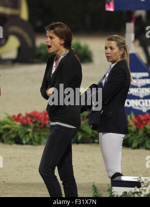 Barcellona, Spagna. Xxv Sep, 2015. Barcellona, Spagna - 25 settembre: Athina Onassis è visibile durante il CSIO Barcellona 2015, 104th International Show Jumping il 25 settembre 2015 a Barcellona, Spagna. Foto di Elkin Cabarcas/picture alliance © dpa/Alamy Live News Foto Stock