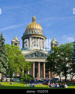 San Pietroburgo, Russia - Luglio 03, 2012: la cattedrale di San Isacco. Foto Stock