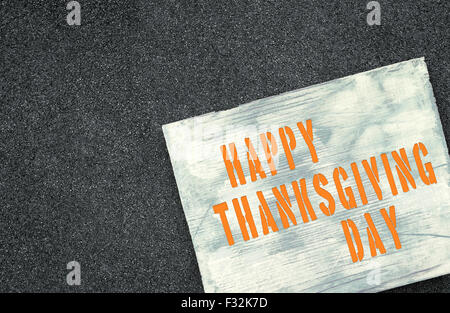 Imminenti vacanze annuncio, Felice giorno del Ringraziamento. Foto Stock
