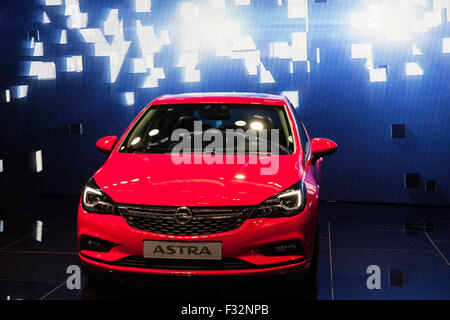 La nuova Opel Astra presso la IAA International Motor Show 2015 Foto Stock