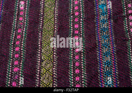 Sullo sfondo di un'antica lana homespun Foto Stock