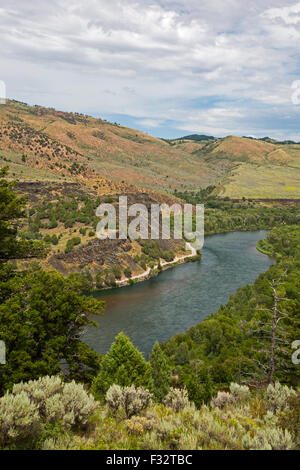 Heise, Idaho - Snake River in Idaho sud-orientale. Foto Stock