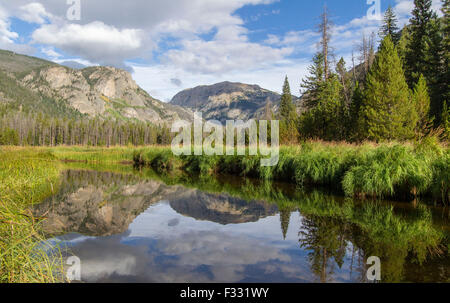 Montare Craig, Ingresso Est Trail, Rocky Mountain National Park, COLORADO Foto Stock