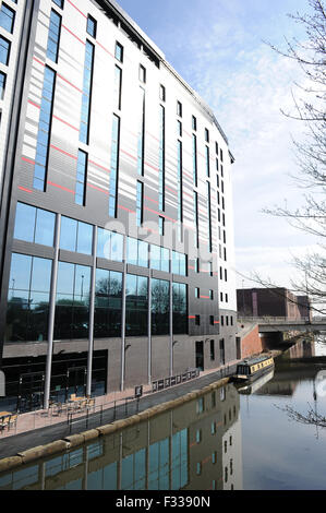 Hotel calcio, una partita di football Themed Hotel situato sul lato opposto del Manchester United Football Club, Old Trafford, Manchester Foto Stock