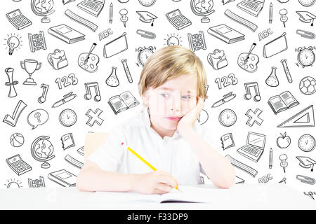 Immagine composita della cute il pensiero della pupilla Foto Stock