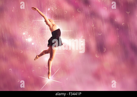 Immagine composita di pretty ballerina dancing Foto Stock