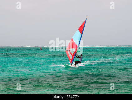 L'immagine di sport d'acqua è stata presa in Kavaratti isola, delle Laccadive, India Foto Stock