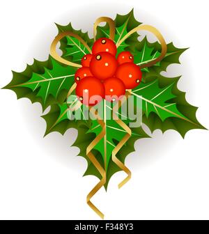 Vischio natale Illustrazione Vettoriale