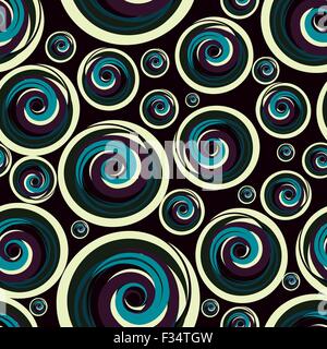 Colorato cerchi concentrici. sfondo senza giunture. Illustrazione Vettoriale