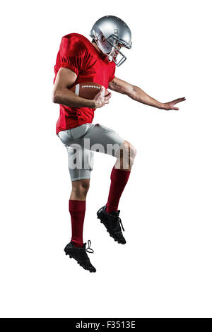 Giocatore di football americano difendere Foto Stock