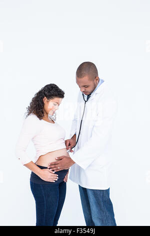 Esame medico donna in stato di gravidanza Foto Stock