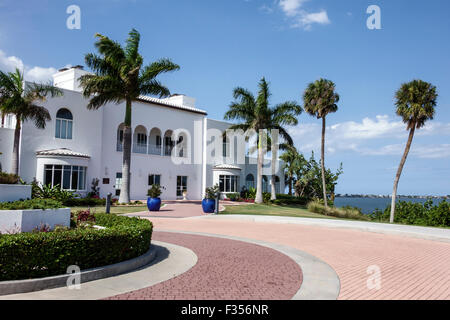 Jensen Beach Florida, Indian River Riverside Park, Leach Mansion at Tuckahoe, FL150416042 Foto Stock