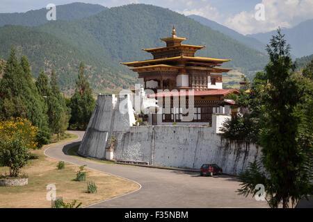 Vista spettacolare di Punakha Dzong, Bhutan Foto Stock