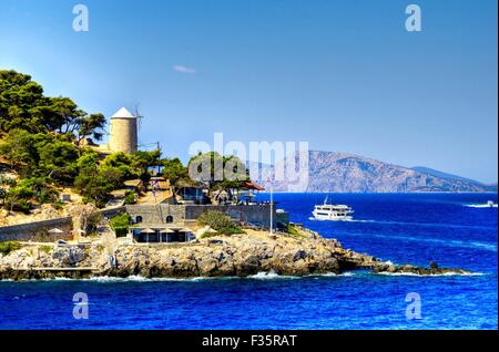 Bellissima isola greca, Hydra Foto Stock