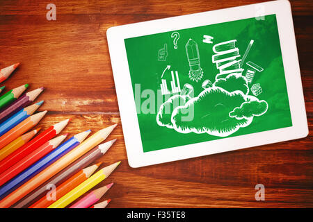 Immagine composita di istruzione doodle Foto Stock