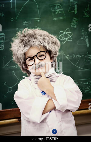 Immagine composita della matematica e delle scienze scarabocchi Foto Stock