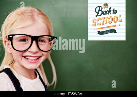 Immagine composita della pupilla carino sorridente Foto Stock