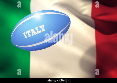 Immagine composita della italia rugby ball Foto Stock