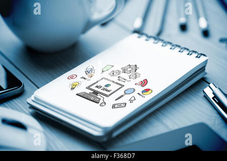 Immagine composita di web design Foto Stock