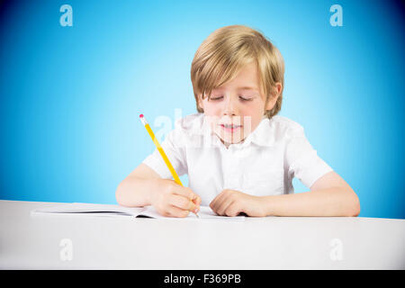 Immagine composita della cute di scrittura della pupilla Foto Stock