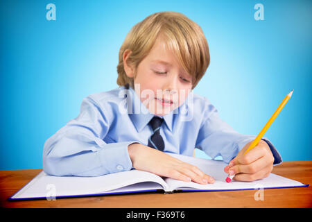 Immagine composita della cute di scrittura della pupilla Foto Stock