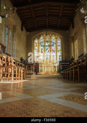 Costruita nei primi anni del XII secolo, le chantry cappella a ora Lord Leycester hospital, Warwick. Foto Stock