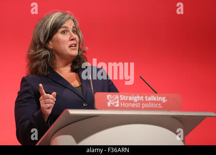 Brighton, Regno Unito. 30 Settembre, 2015. Heidi Alexander Mp ombra il Segretario di Stato per la salute del lavoro conferenza di partito 2015 Il Centro di Brighton, Brighton, Inghilterra 30 settembre 2015 risolve il Labour Party Conference 2015 presso il Centro di Brighton, Brighton, Inghilterra Credito: Allstar Picture Library/Alamy Live News Foto Stock