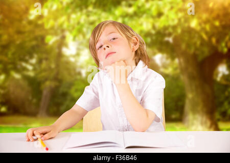 Immagine composita della cute il pensiero della pupilla Foto Stock