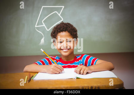 Immagine composita della graduazione vettore hat Foto Stock