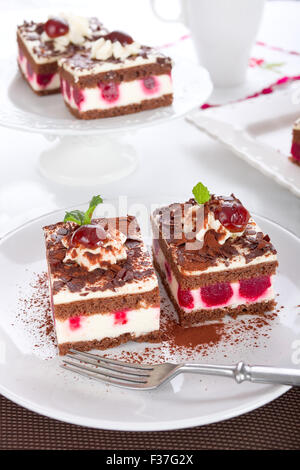 Torta della Foresta Nera Foto Stock