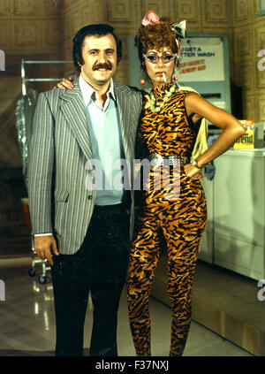 SONNY E CHER noi duo vocale sulla loro commedia americana ora TV show circa 1972 Foto Stock