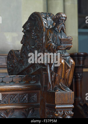 Lichfield Cathedral, coro Foto Stock